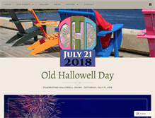 Tablet Screenshot of oldhallowellday.org